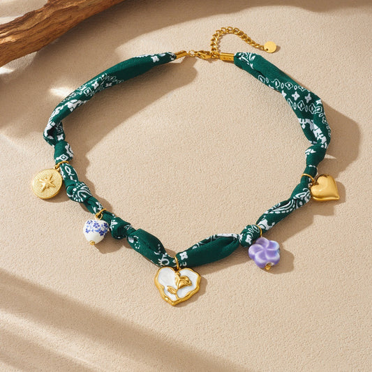 Tulip Heart Necklace